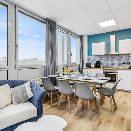 Apartamento Urban Havn - 6 Mit Anbindung Fuer Bis Zu 34 Personen Dreieich