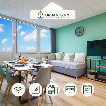 Apartamento Urban Havn - 6 Mit Anbindung Fuer Bis Zu 34 Personen